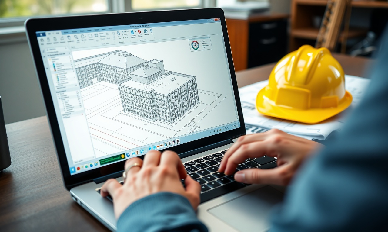 Engineer building a Revit BIM model